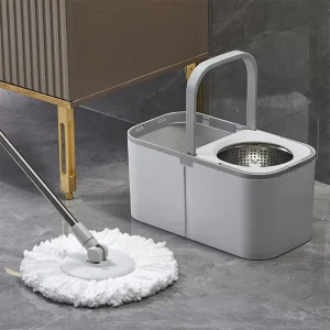 Manufacturer Rotary Mop Bucket Set, 360-Degree Rotation, Double Drive, 2 Mopheads