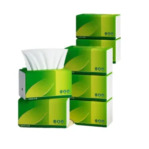 Manufacturer Supply Premium Soft Pack Facial Tissue High Absorbent Household Tissue Paper Skin Friendly Disposable Facial Tissue