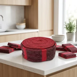 Manufacturer Supply Semi-Finished Fabric Raw Material Tube Roll for Kitchen Scourer Sponge