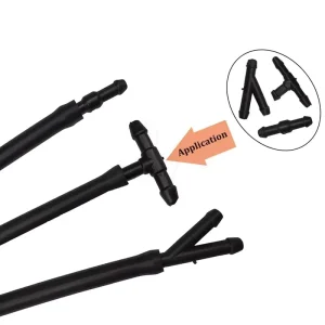 Manufacturer Three-Way Corrosion-Resistant Y-Shaped Angled Wiper Water Pipe Joint for Cars