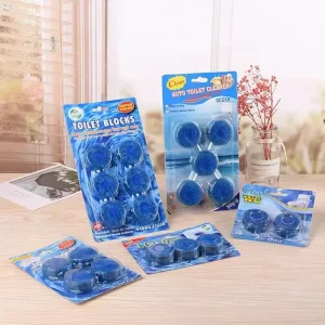 Manufacturer’s Blue Bubble Automatic Toilet Bowl Cleaner Solid Shape Toilet Deodorizer Rim Block