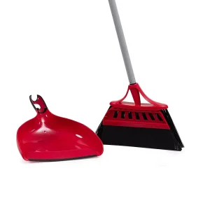 Manufacturers Broom and Dustpan Set with Double-Sided Sponge and Wire Brush for Kitchen and Office