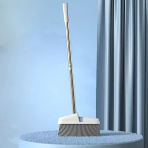 Manufacturer’s Household Soft Wool Long Broom Stainless Steel Dustpan Set Sustainable Steel for Home Cleaning