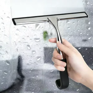 Manufacturer’s Stainless Steel Tail Hook Glass Wiper Household Bathroom Squeegee Scraper Cleaning Tool