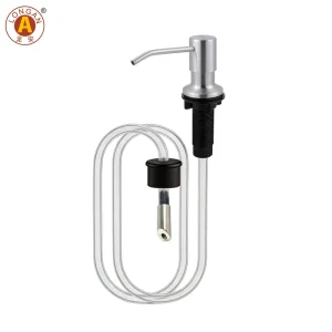Matte Kitchen Sink Soap Dispenser with Stainless Steel Pump Head and Extension Tube Kit