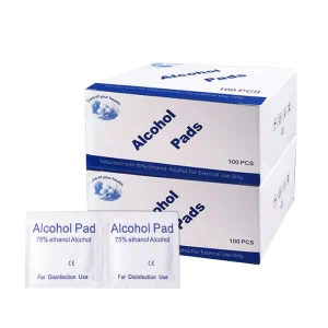 Medical Alcohol Prep Pads Swabs Sterile Disposable Antibacterial Wipes 70% Isopropyl Alcohol 3x6cm Individual