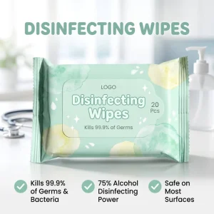 Medical Disposable Supply 75% Isopropyl Alcohol Prep Pad Certificated Disinfecting Wipes