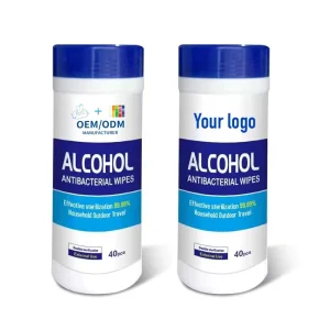 Medical Grade 75% Alcohol Sanitizing Wipes Disposable Bucket Antibacterial Cleaning Wipes for Household Use