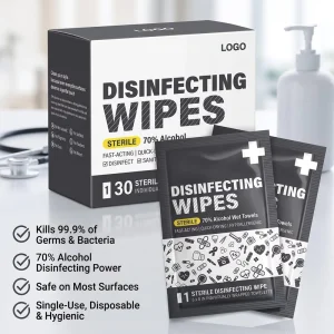 Medical Supply 70% Isopropyl Alcohol Prep Pad Disinfecting Wipes for Efficient Cleaning