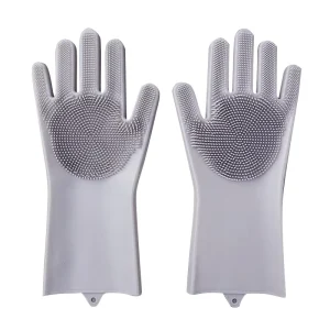 Medium Durable Silicone Household Hand Bath Massage Glove for Pets Prevent Scratches