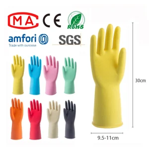 Medium Latex Household Dishwashing and Cleaning Gloves