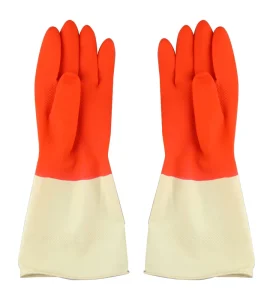 Medium Latex Rubber Household Kitchen Cleaning Gloves, 30 cm