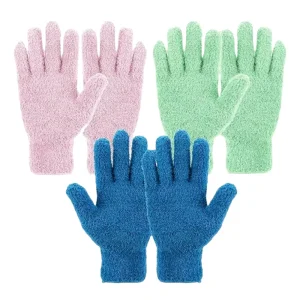 Medium Microfiber Household Cleaning Gloves for Dust Removal, Furniture, and Car Use