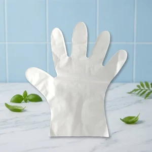 Medium Thick Soft Disposable TPE Gloves Transparent PVC Food-Grade Waterproof Heat-Resistant for Household Use