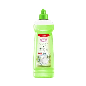 Megawash High Efficiency Eco Friendly 500ml Lemon Scent Deep Cleaning Residue Free Concentrated Hand Dish Washing Liquid Kitchen