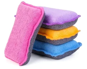 Metallic Non-Scratch Sponge Scouring Pad for Kitchen Dishwashing