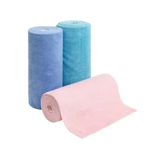 Microfiber 25*25cm Cleaning Cloth Roll Tear Away Towels Washable Reusable Soft Absorbent Kitchen Hand Rag Dish Wipes