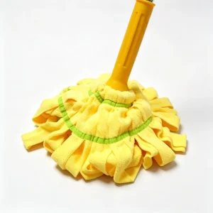Microfiber 360° Twist Mop with Steel Pole Household Cleaning Floor Hands free Self wringing One Step Cleaning Mops