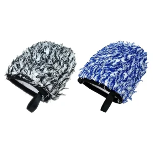 Microfiber 4 Finger Detail Car Wash Glove Household Dusting & Polishing Cleaning Mitt