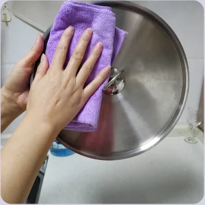 Microfiber Absorbent Kitchen Dish Cloth Towel Non-stick Oil Washing Cloth Rag Household Tableware Cleaning Wiping Tools