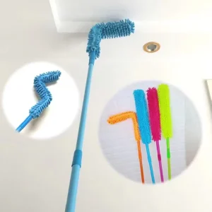 Microfiber Bendable Chenille Telescopic Duster Anti Static Dust Removal Tool