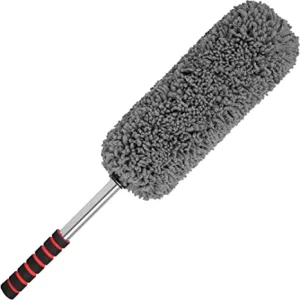 Microfiber Car Duster Cleaning Brush with Long Retractable Handle for Car Interiors