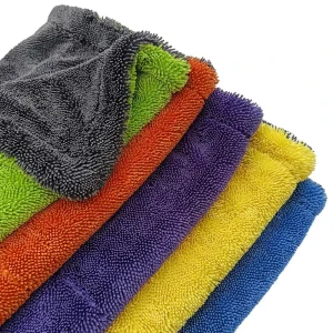 Microfiber Car Wash Towel Set 40x40cm Quick-Dry Absorbent