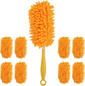 Microfiber Ceiling Fan Duster Refills Washable Reusable Window Blinds Cleaning Brush