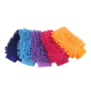 Microfiber Chenille Car Wash Mitt for Household Dust Removal and Auto Detailing