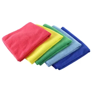 Microfiber Cleaning Cloth 12 Pack, 12.5 x 12.5 in, Absorbent Reusable Warp-Knitted Grey Towels