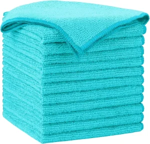 Microfiber Cleaning Cloth Absorbent Lint Free Wash Cloths All Purpose Bulk Towels for Home Use for Cars
