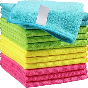 Microfiber Cleaning Cloth Cleaning Rags Cleaning Towels 30*30cm Green Blue Yellow Pink G25 793