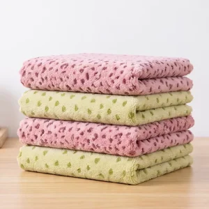 Microfiber Cleaning Cloth Custom Printing 30x30cm Warp Knitted Square Towel Lint Free Absorbent Kitchen Dish Wiping