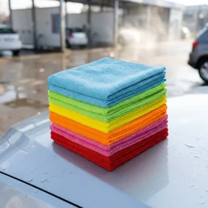 Microfiber Cleaning Cloth Kitchen Towels Quick-Dry Warp Knitted Dish Cloths Lint-Free Streak-Free Washable Duster for House Car