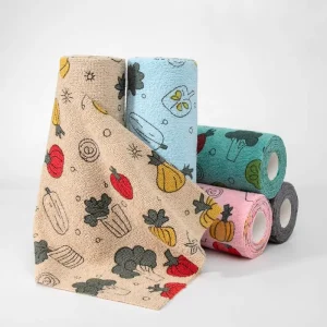 Microfiber Cleaning Cloth Roll Kitchen Dish Car&House Cleaning 180gsm Microfiber Tear Away Reusable Lint free Rags Towel Roll