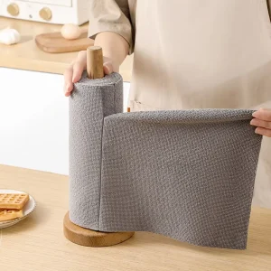 Microfiber Cleaning Cloth Roll Tear Away Towels Washable Reusable Microfiber Towels Roll Soft Absorbent Kitchen Rag