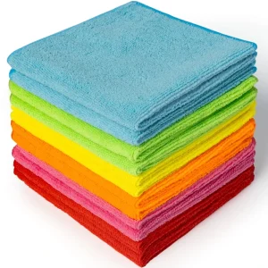 Microfiber Cleaning Cloth Warp Knitted 300gsm Quick Dry Kitchen Dish Cloths Lint Free Streak Free Washable Duster for House Car