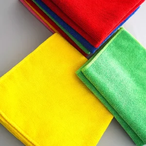 Microfiber Cleaning Cloths, 16×16 and 40x40cm, 200/300GSM, Blue Yellow Green, Pack of 10/12