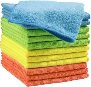 Microfiber Cleaning Cloths Lint Free Streak Free Reusable Ideal for Kitchen Household Cleaning