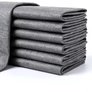 Microfiber Cleaning Rag for Glass and Mirrors, Watermark-Free Scouring Pad