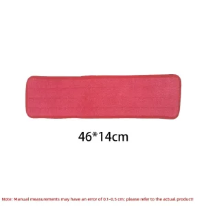 Microfiber Color Coded Flat Mop Replacement Pad, Hook and Loop Mop Refill Cloth for Hospital Hotel Cleaning