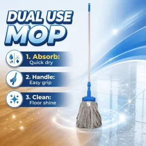 Microfiber Complete Set Easy Grip Stainless Steel Handle Absorbent Microfiber Cloth Mop for Hardwood Tile Floor Cleaning