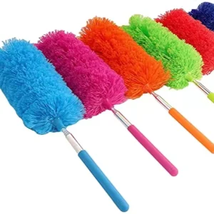 Microfiber Extendable Duster Brush Stainless Steel Telescopic Brush