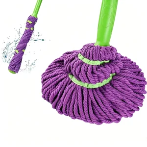 Microfiber Floor Cleaning Mop Easy Use Twist Mop with Stainless Steel Handle and Factory Mopa De Limpieza OEM