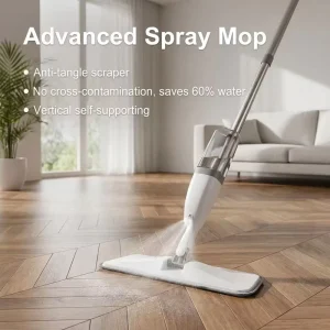 Microfiber Floor Spray Mop with Large-Capacity Leak-Proof Water Tank for Apartment Office Commercial Use