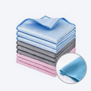 Microfiber Glass Cleaning Cloth Lint Free Streak Free Glass Wiping Cloth for Window Mirror Car Windshield Stainless Steel