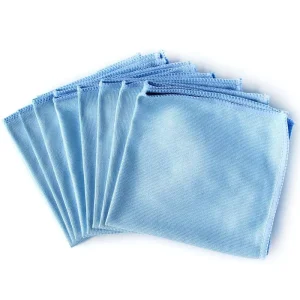 Microfiber Glass Cleaning Cloth Quick Dry Lint Free for Window Glasses Windshields Mirrors Dishes 300gsm Weight for Thermal