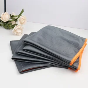 Microfiber Glass Cleaning Cloth with Carbon Fiber
