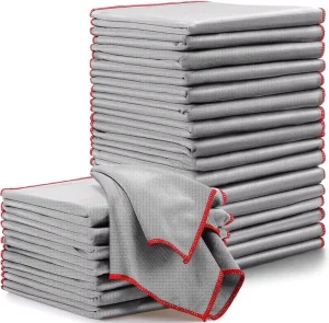 Microfiber Glass Cleaning Cloths Glass Polishing Cloths Reusable Microfiber Towels for Car Detailing Cleaning Business