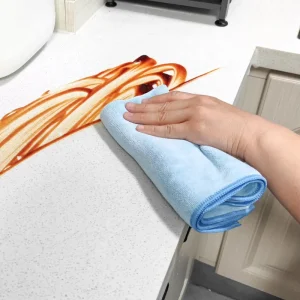 Microfiber Home Cleaning Towel Weft Knitted Square Cloth Surface Duster Wipe Rag Absorbent Lint Free Fabric Table Mirror Sink